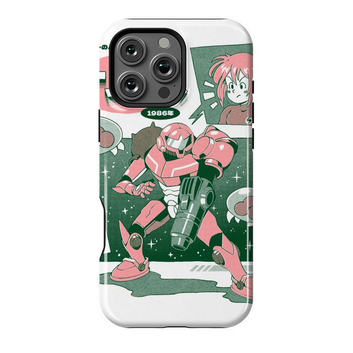 iPhone 16 Pro Max StrongFit Bounty Hunter From Space - White by Ilustrata