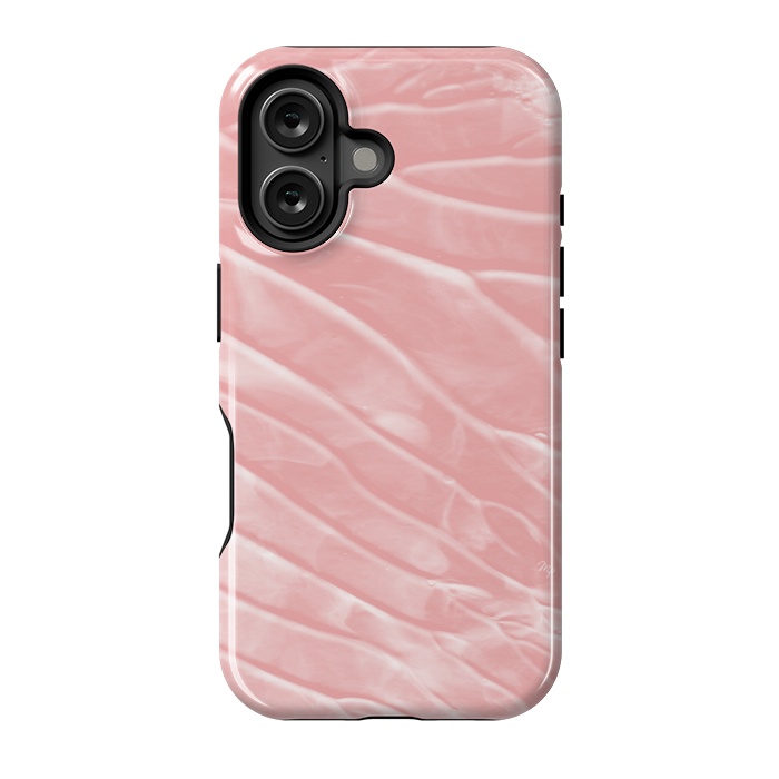 iPhone 16 StrongFit Elegant Organic pink paint by Martina