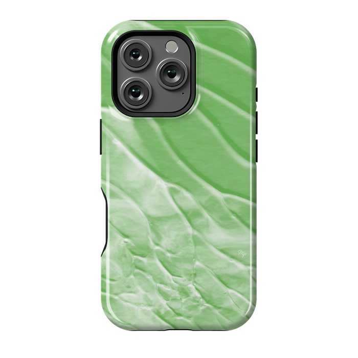 iPhone 16 Pro StrongFit Modern organic green paint by Martina