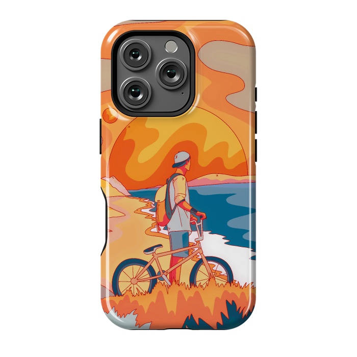 iPhone 16 Pro StrongFit Beach BIker by Steve Wade (Swade)