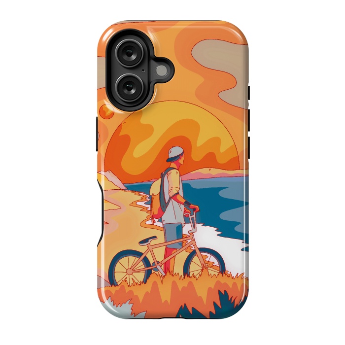 iPhone 16 StrongFit Beach BIker by Steve Wade (Swade)