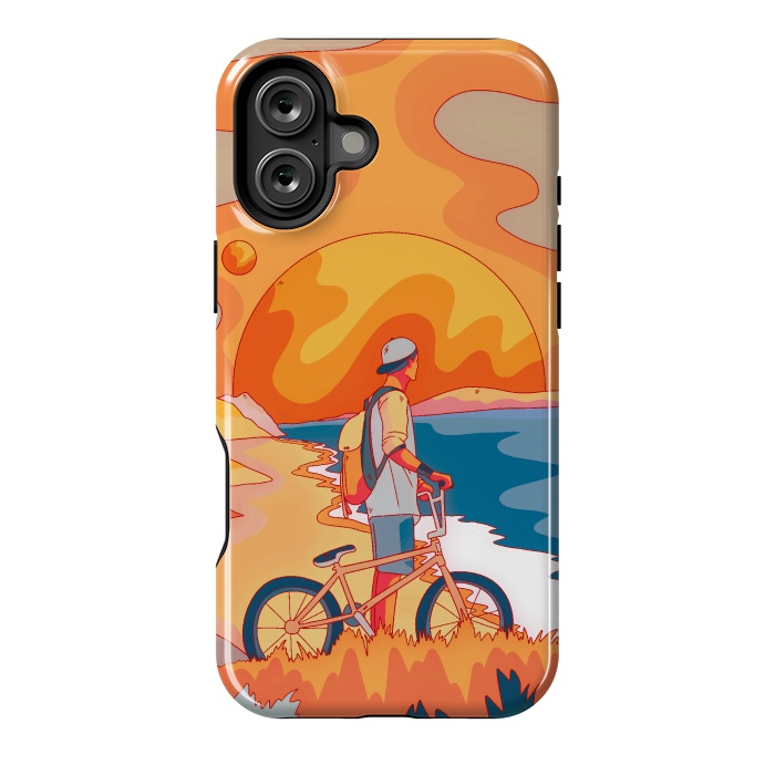 iPhone 16 Plus StrongFit Beach BIker by Steve Wade (Swade)