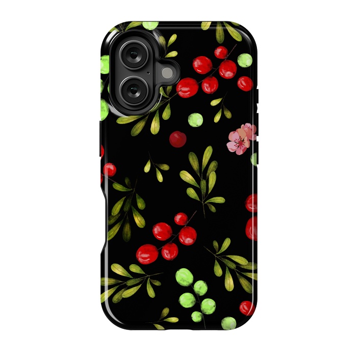 iPhone 16 StrongFit Berries Pattern by Bledi