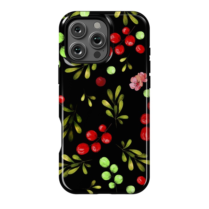 iPhone 16 Pro Max StrongFit Berries Pattern by Bledi