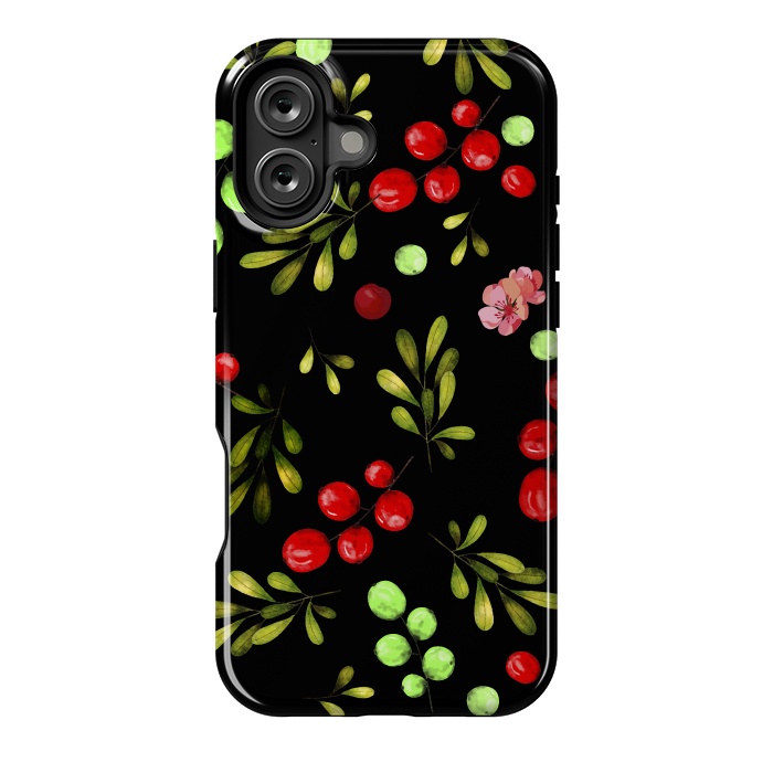 iPhone 16 Plus StrongFit Berries Pattern by Bledi