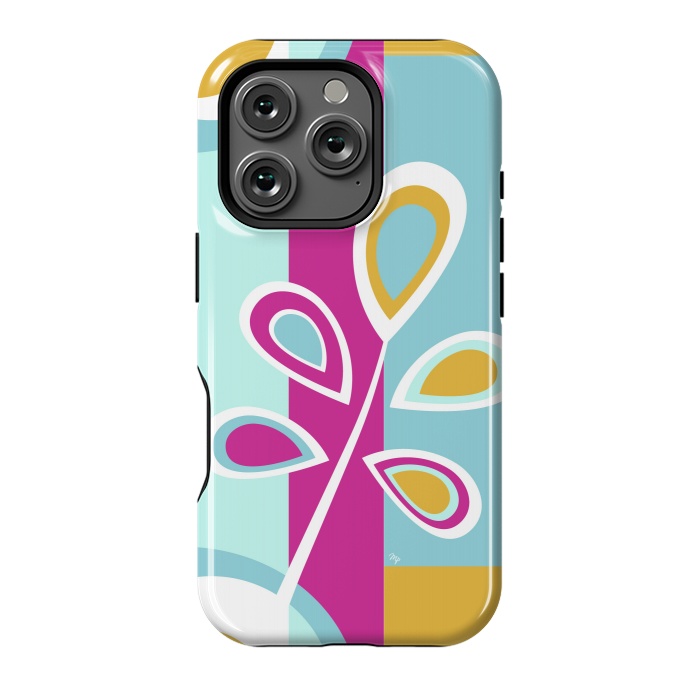 iPhone 16 Pro StrongFit Cool retro flower by Martina