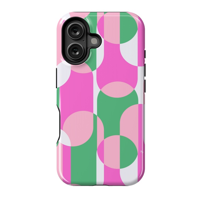 iPhone 16 StrongFit Bright shapes by Martina