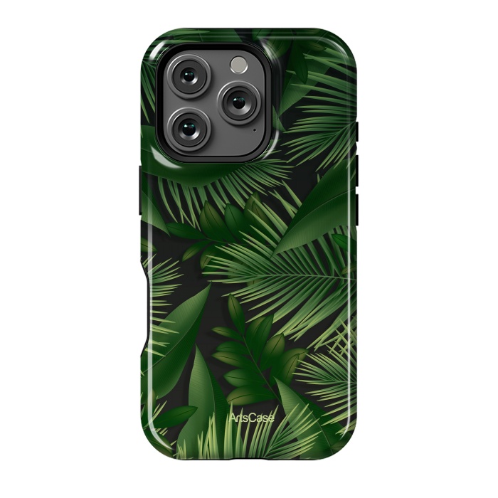 iPhone 16 Pro StrongFit Tropical Leaves Garden by ArtsCase