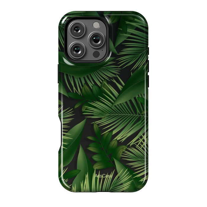 iPhone 16 Pro Max StrongFit Tropical Leaves Garden by ArtsCase