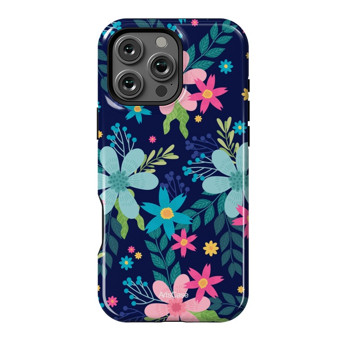 iPhone 16 Pro Max StrongFit Rain of Colors and Flowers by ArtsCase