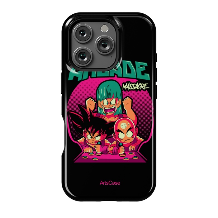 iPhone 16 Pro StrongFit Ultimate Gaming Armor: Arcade-Themed. by ArtsCase