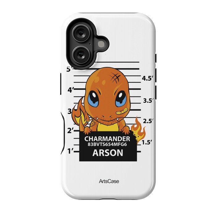 iPhone 16 StrongFit Bring Home the Warmth: Charmander-Inspired Plush Toy by ArtsCase