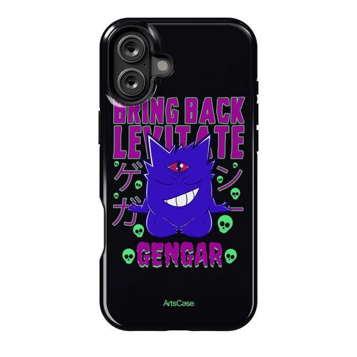 iPhone 16 Plus StrongFit Hauntingly Delightful: Bring Home the Mischief with Gengar-Inspired by ArtsCase