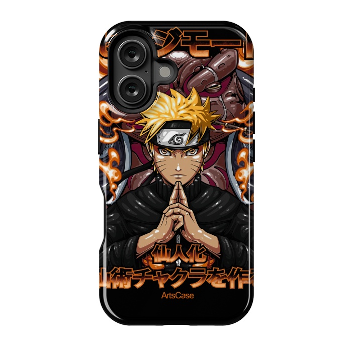 iPhone 16 StrongFit Embrace the Ninja Way: Discover a World of Courage and Strength with Naruto-Inspired by ArtsCase