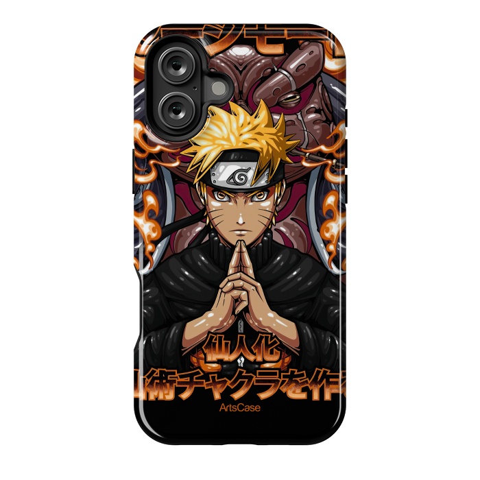 iPhone 16 Plus StrongFit Embrace the Ninja Way: Discover a World of Courage and Strength with Naruto-Inspired by ArtsCase