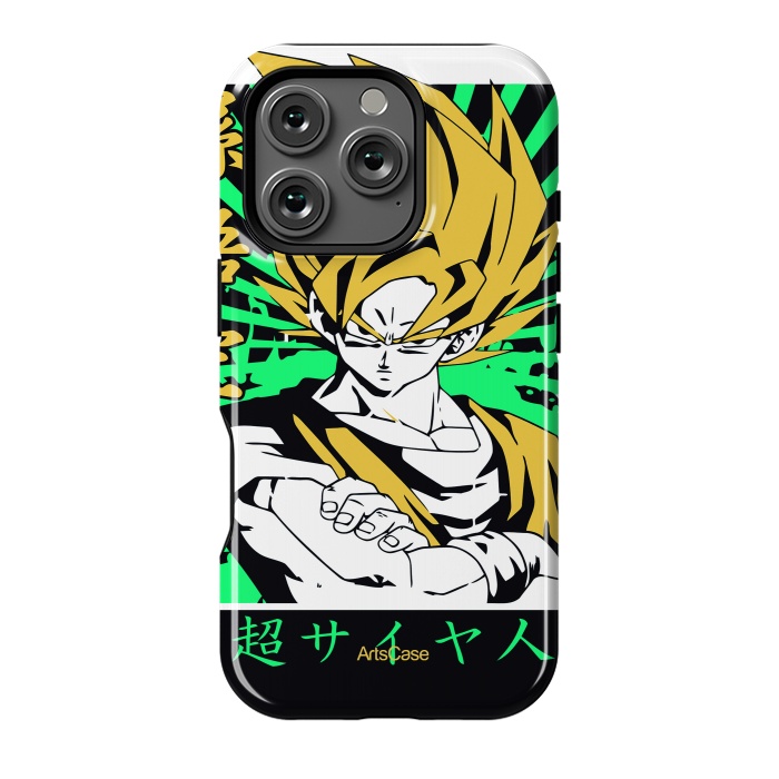 iPhone 16 Pro StrongFit Unleash the Inner Warrior: Transform Your Collection with Super Saiyan-Inspired by ArtsCase