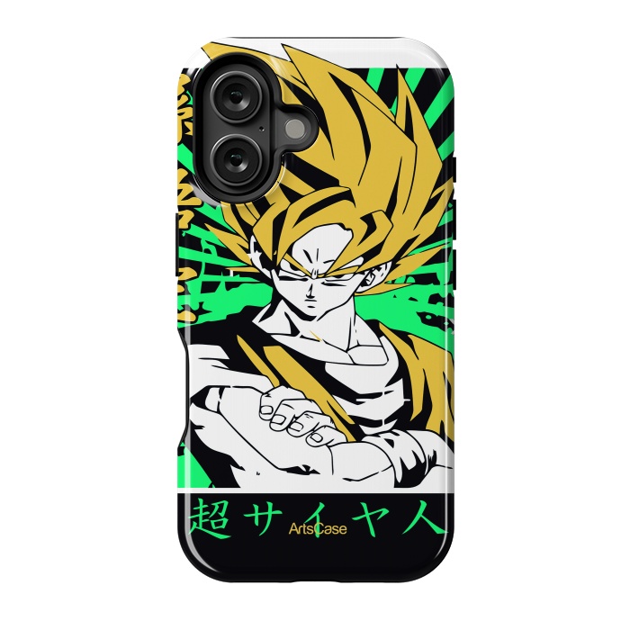 iPhone 16 StrongFit Unleash the Inner Warrior: Transform Your Collection with Super Saiyan-Inspired by ArtsCase