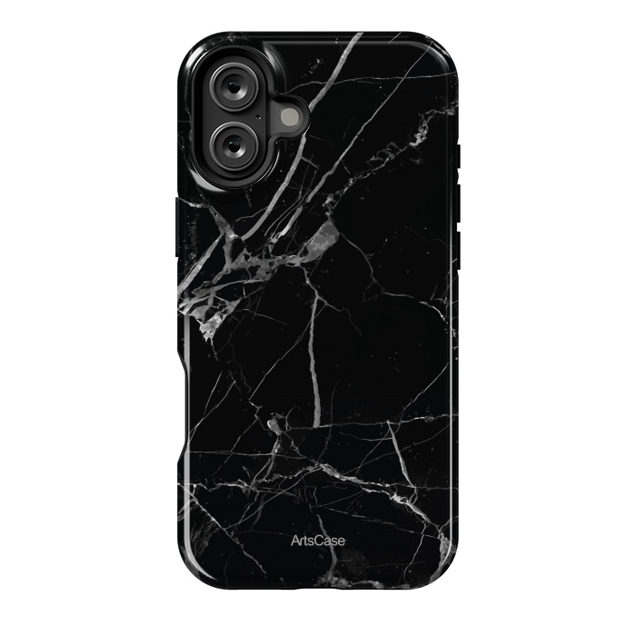 iPhone 16 Plus StrongFit Noir Marble by ArtsCase