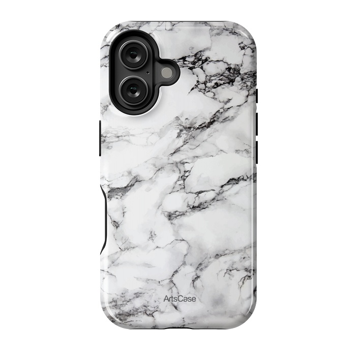 iPhone 16 StrongFit White Satin  by ArtsCase