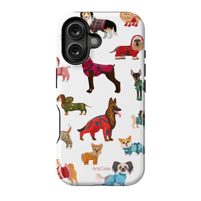 iPhone 16 StrongFit Fashion Dogs by ArtsCase