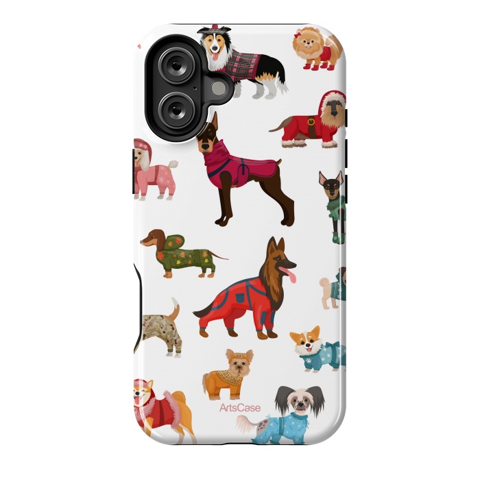 iPhone 16 Plus StrongFit Fashion Dogs by ArtsCase