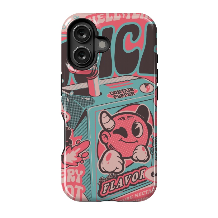 iPhone 16 StrongFit Pink - Hell Yeah Juice  by Ilustrata