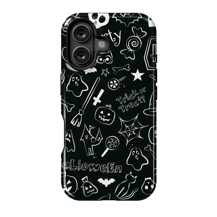 iPhone 16 StrongFit Halloween Pattern by Bledi