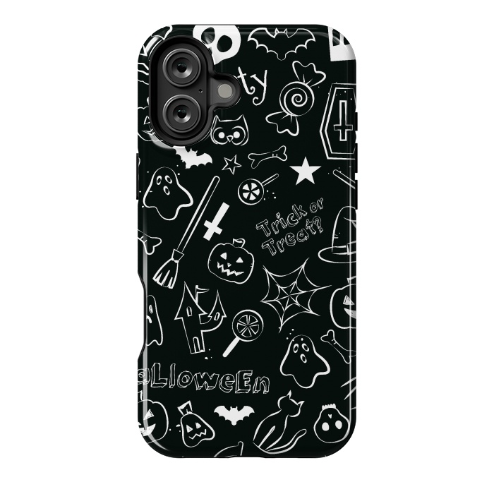 iPhone 16 Plus StrongFit Halloween Pattern by Bledi