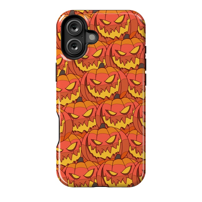 iPhone 16 Plus StrongFit Halloween pumpkin carvings by Steve Wade (Swade)