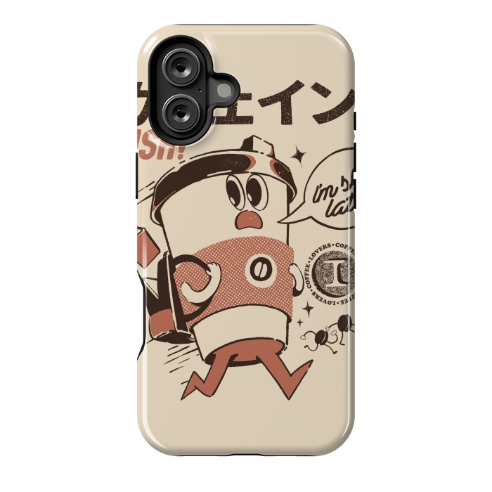 iPhone 16 Plus StrongFit I'm so Latte! - Cream by Ilustrata