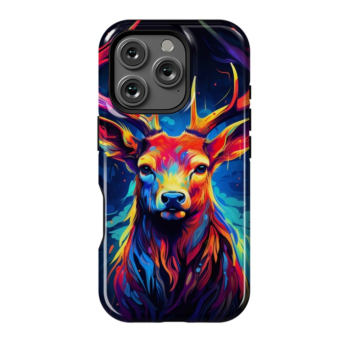 iPhone 16 Pro StrongFit Colorful deer by haroulita