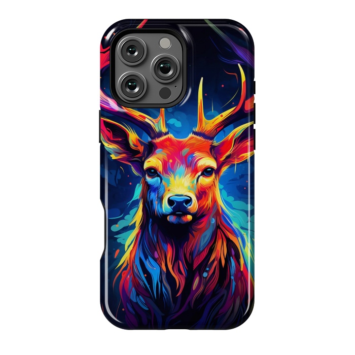 iPhone 16 Pro Max StrongFit Colorful deer by haroulita