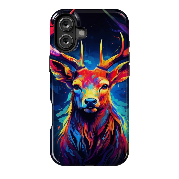 iPhone 16 Plus StrongFit Colorful deer by haroulita