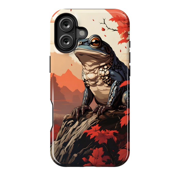 iPhone 16 Plus StrongFit Japanese frog by haroulita