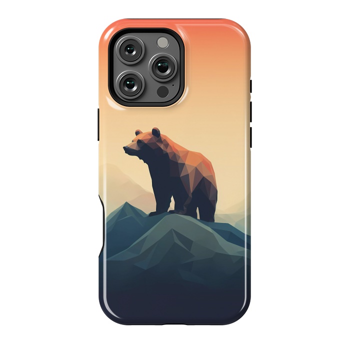 iPhone 16 Pro Max StrongFit Bear in the mountains by haroulita