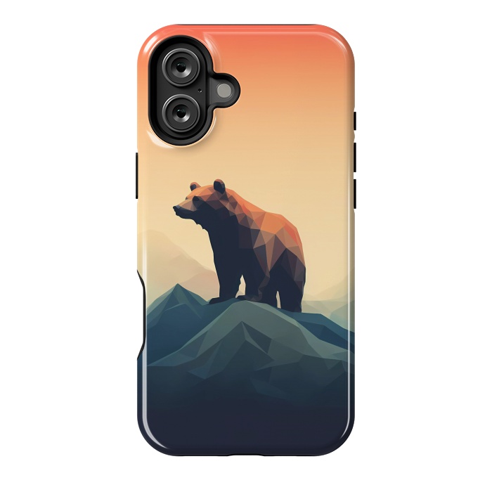 iPhone 16 Plus StrongFit Bear in the mountains by haroulita