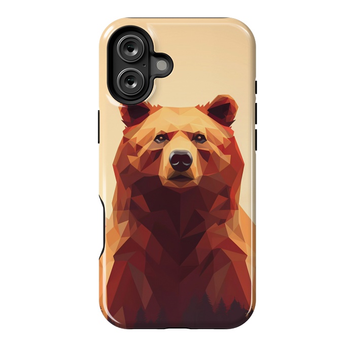 iPhone 16 Plus StrongFit Poly bear by haroulita