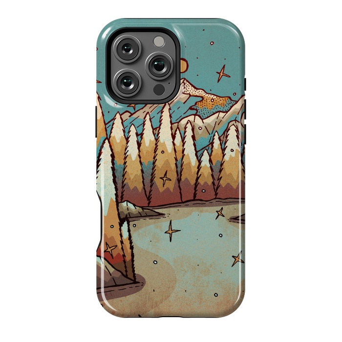 iPhone 16 Pro Max StrongFit Winter of gold and blue by Steve Wade (Swade)