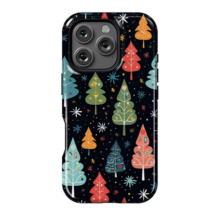 iPhone 16 Pro StrongFit Whimsical Christmas Pattern by Texnotropio