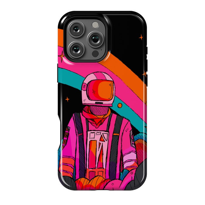 iPhone 16 Pro Max StrongFit Rainbow Astronaut by Steve Wade (Swade)