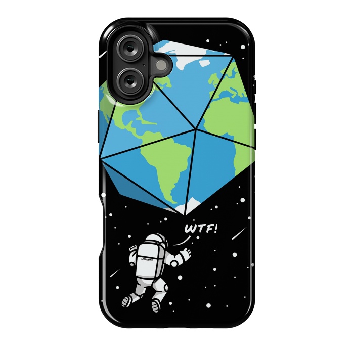 iPhone 16 Plus StrongFit D20 Earth Astronaut by LM2Kone