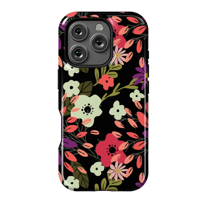 iPhone 16 Pro StrongFit Bright Floral by Tiny Thistle Studio