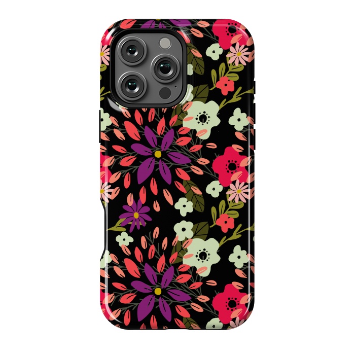 iPhone 16 Pro Max StrongFit Bright Floral by Tiny Thistle Studio