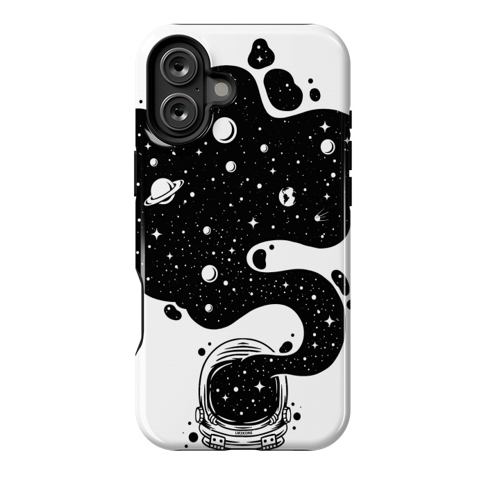 iPhone 16 Plus StrongFit Cosmic Spirit Astronaut by LM2Kone