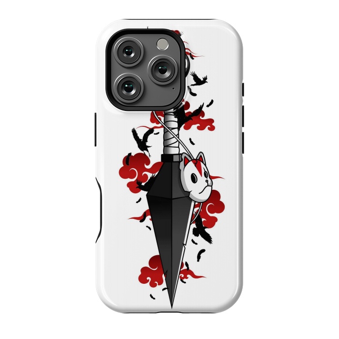 iPhone 16 Pro StrongFit Red Cloud Kunai - Japanese by LM2Kone