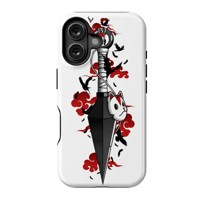 iPhone 16 StrongFit Red Cloud Kunai - Japanese by LM2Kone