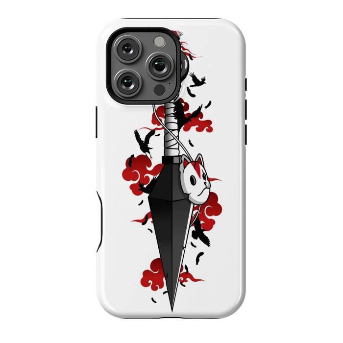 iPhone 16 Pro Max StrongFit Red Cloud Kunai - Japanese by LM2Kone