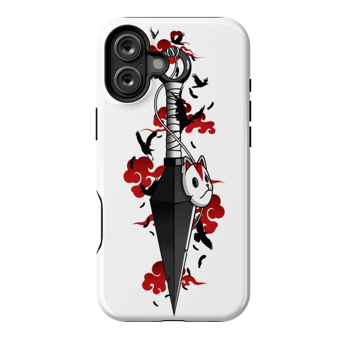 iPhone 16 Plus StrongFit Red Cloud Kunai - Japanese by LM2Kone