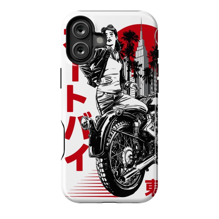 iPhone 16 Plus StrongFit Urban Japanese Motorcycle by LM2Kone