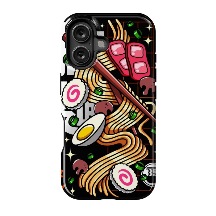 iPhone 16 StrongFit Japanese Ramen Noodles by LM2Kone